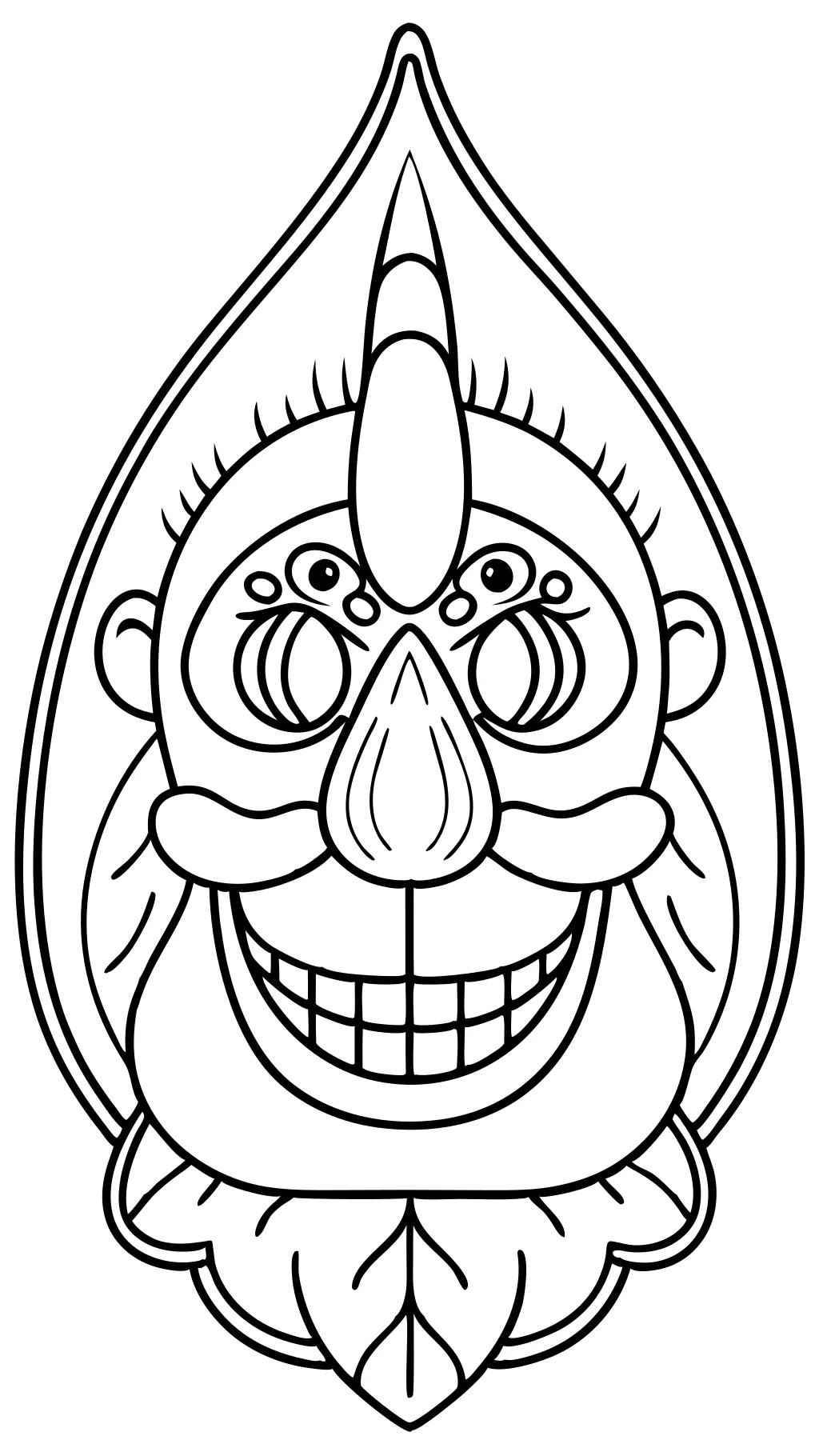 coloring pages of nose